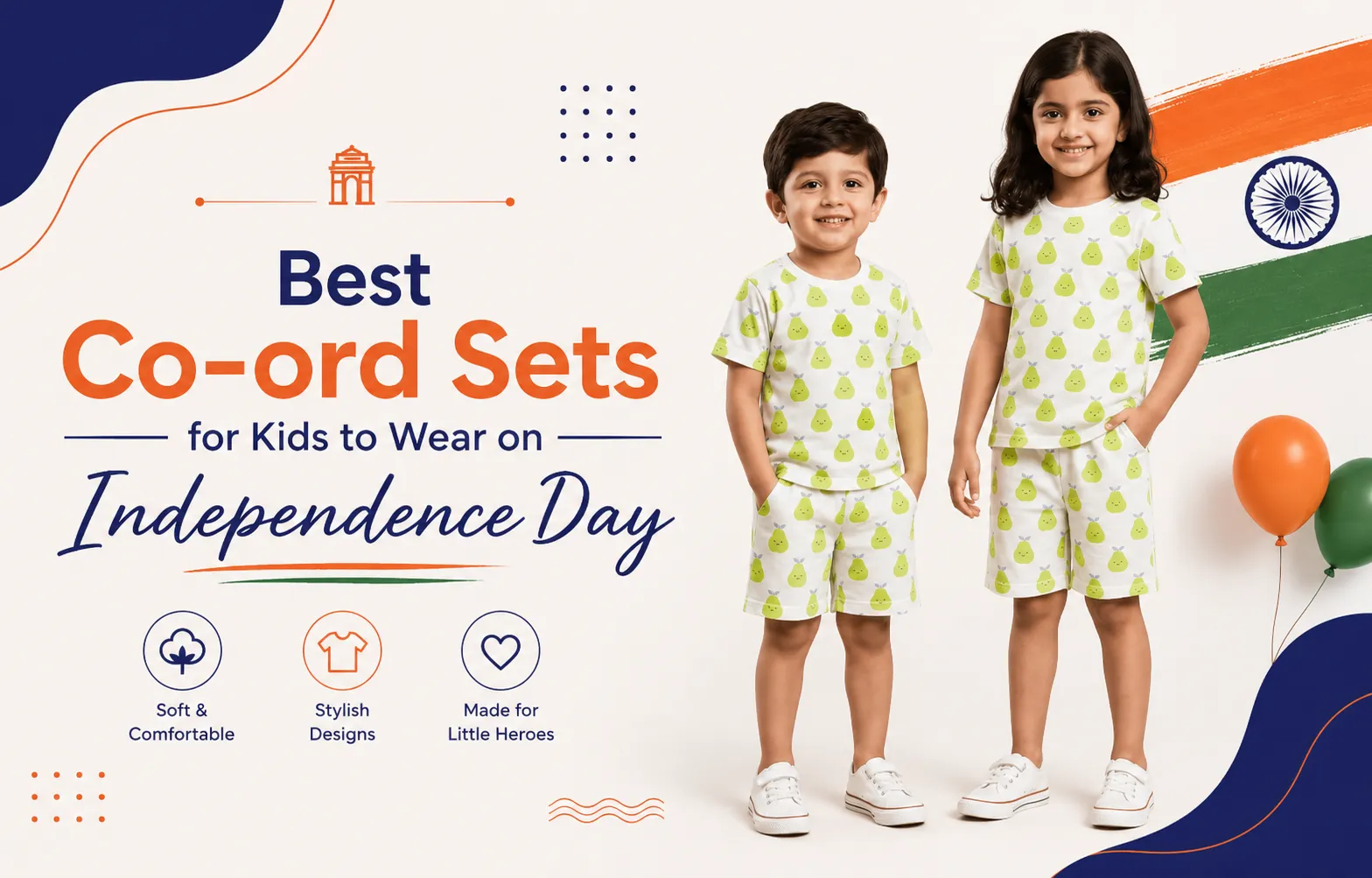Best Co-ord Sets for Kids to Wear on Independence Day