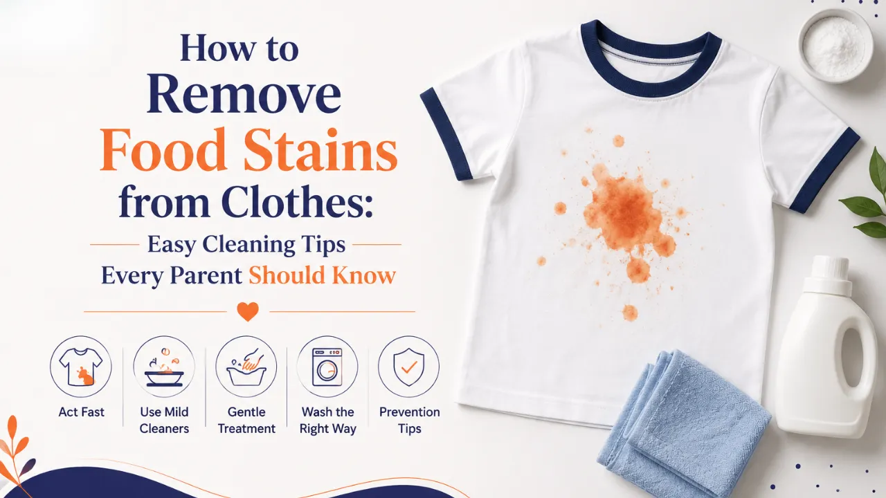 How to Remove Food Stains from Clothes: Easy Cleaning Tips Every Parent Should Know