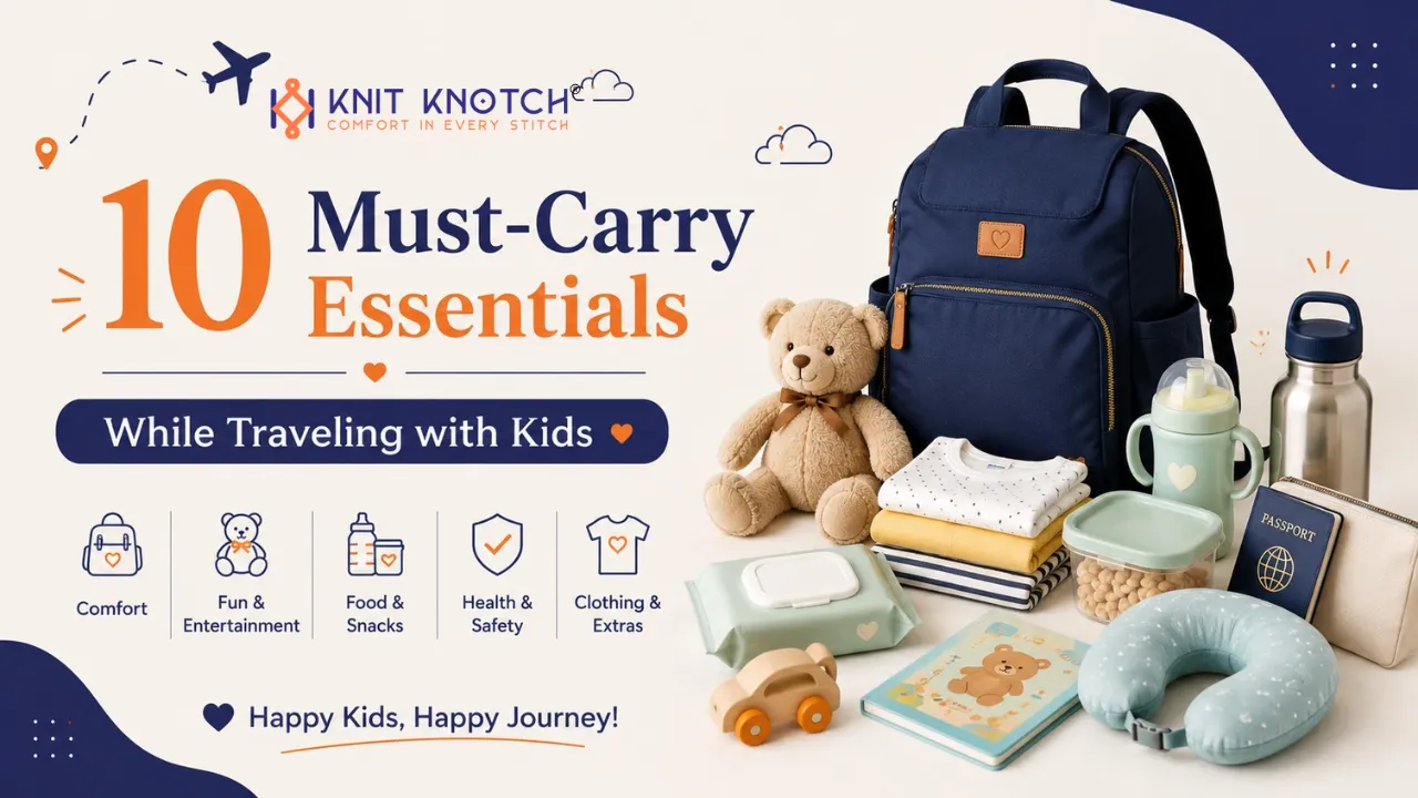 10 Must-Carry Essentials While Traveling with Kids