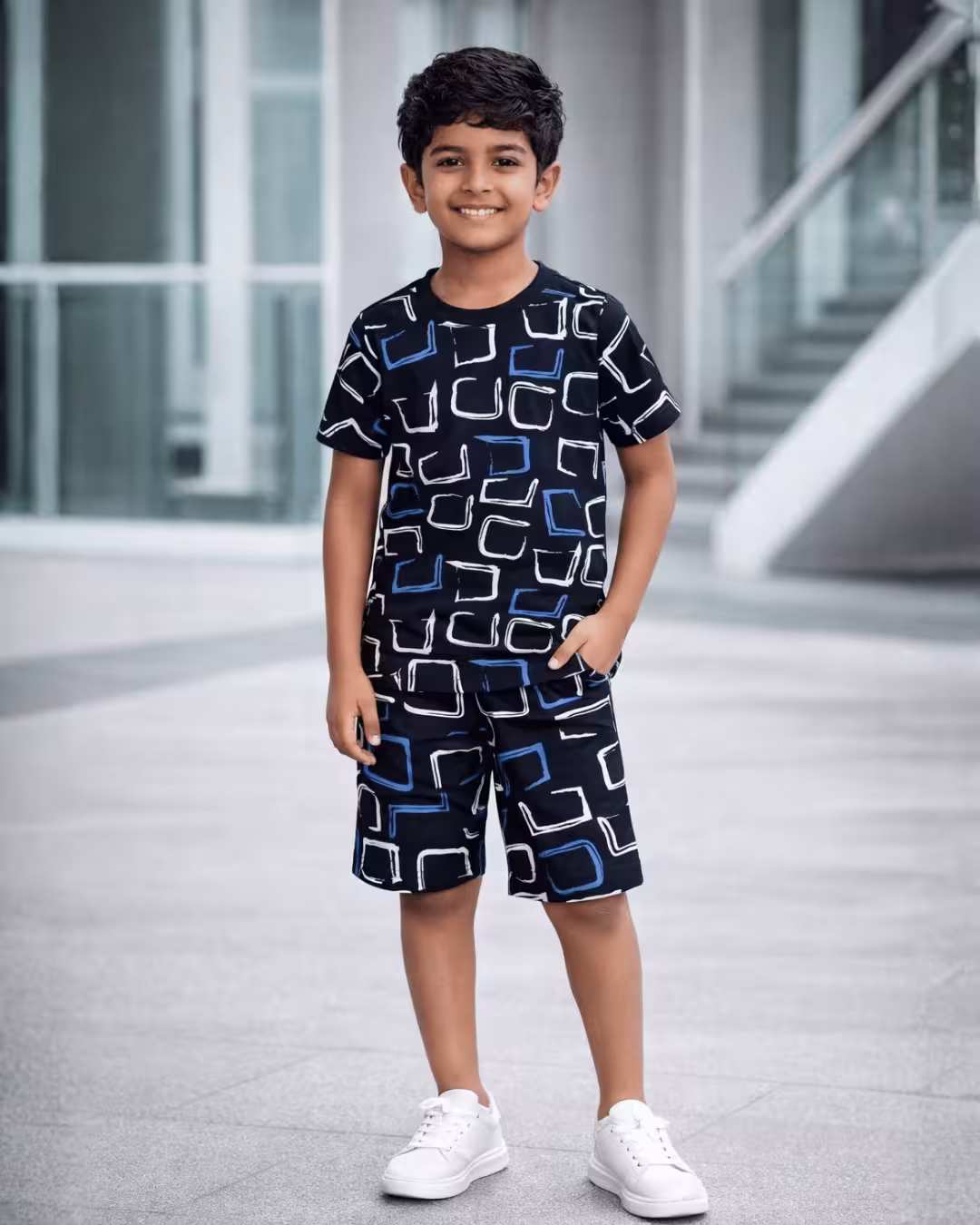 Indigo Boys Barmuda Set