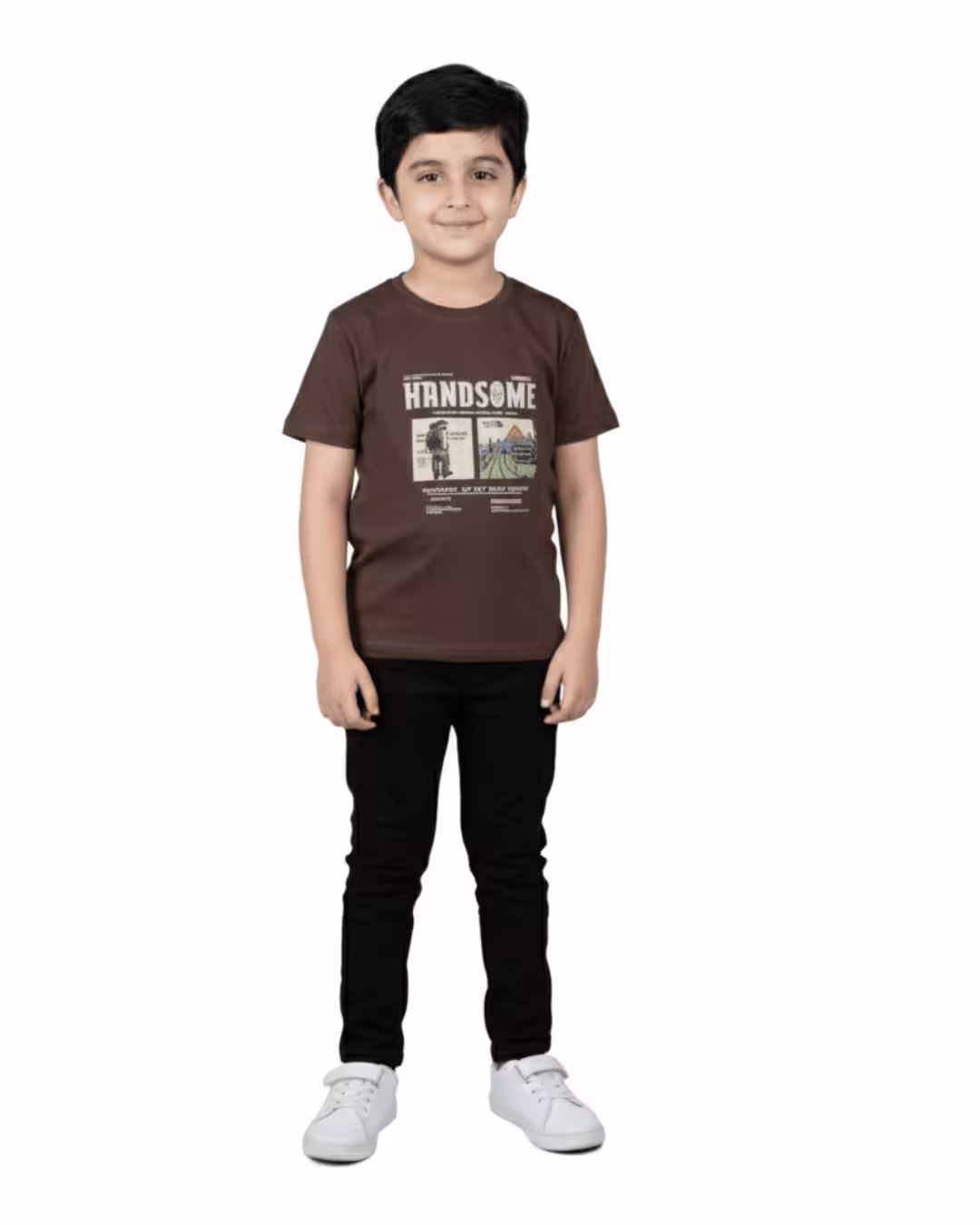 OLA Boys T-shirt - Chocolate Brown