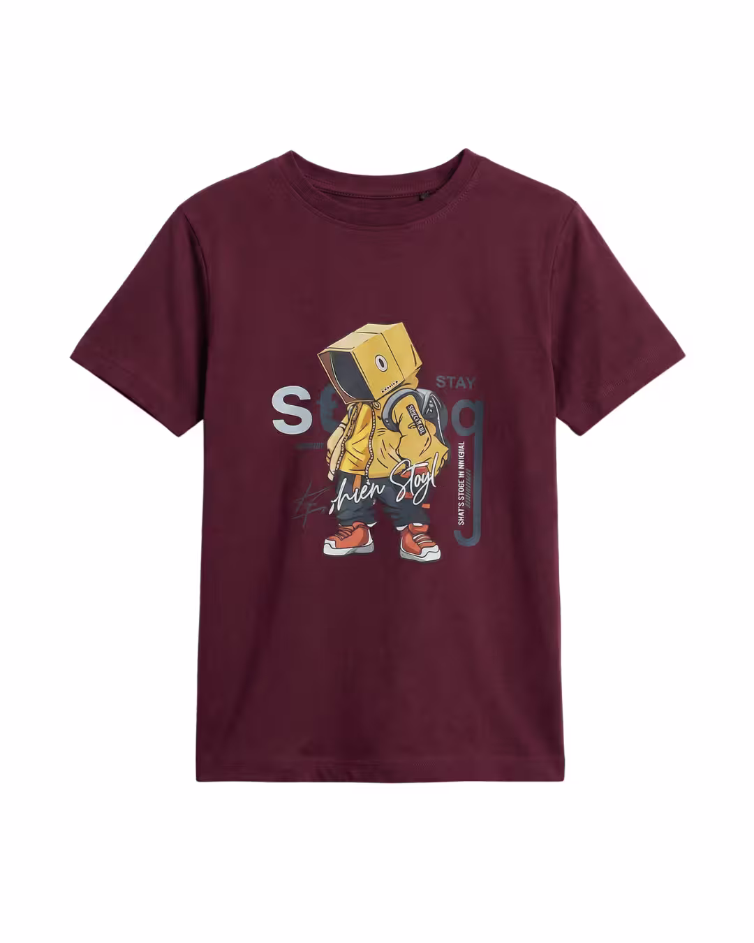OLA Boys T-shirt - Marron Alternate