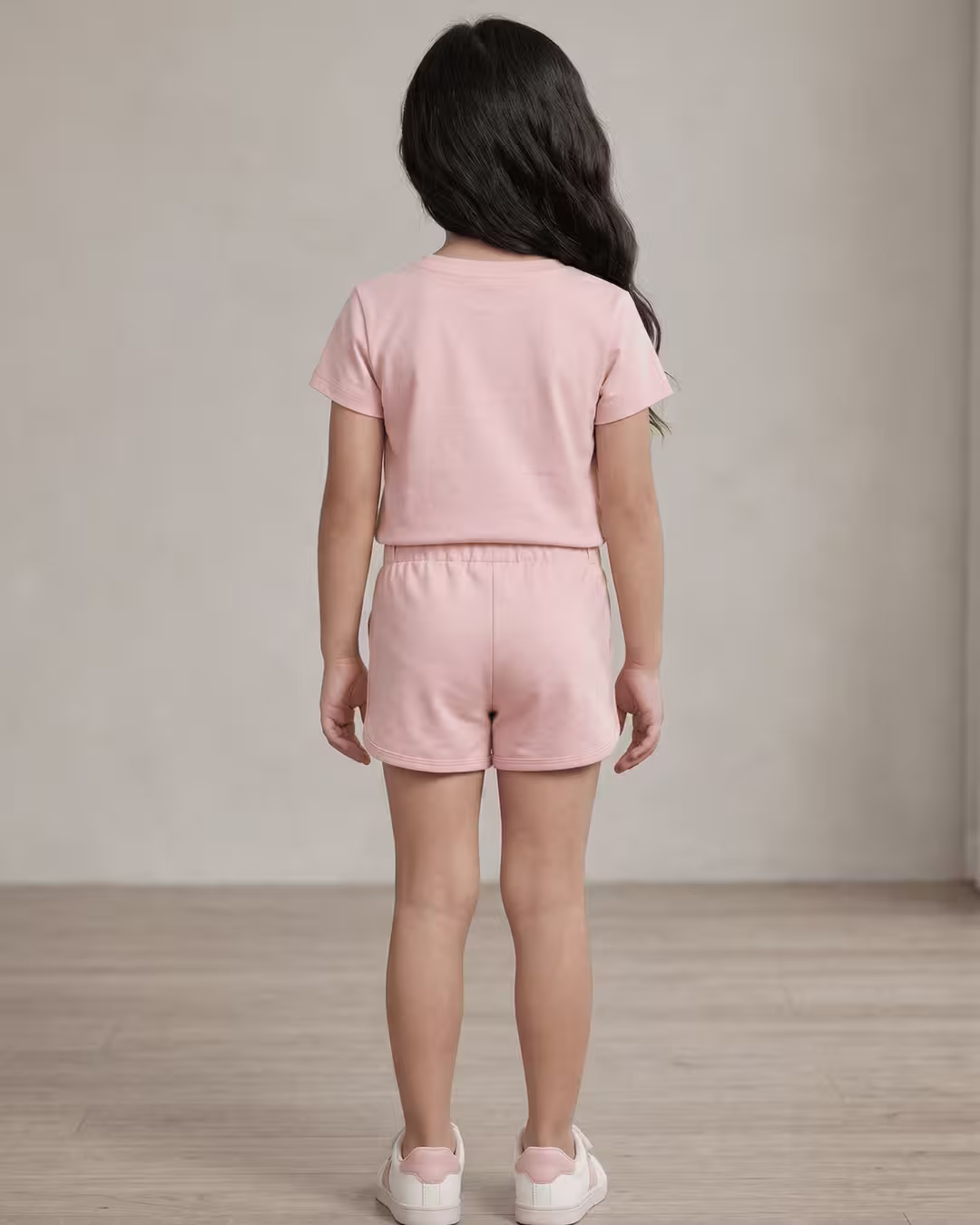 Pari Girls Hotpant set - Rosy Alternate