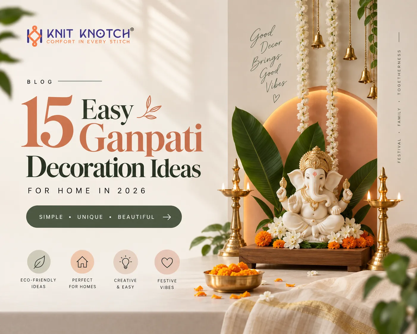 15 Easy Ganpati Decoration Ideas for Home in 2026